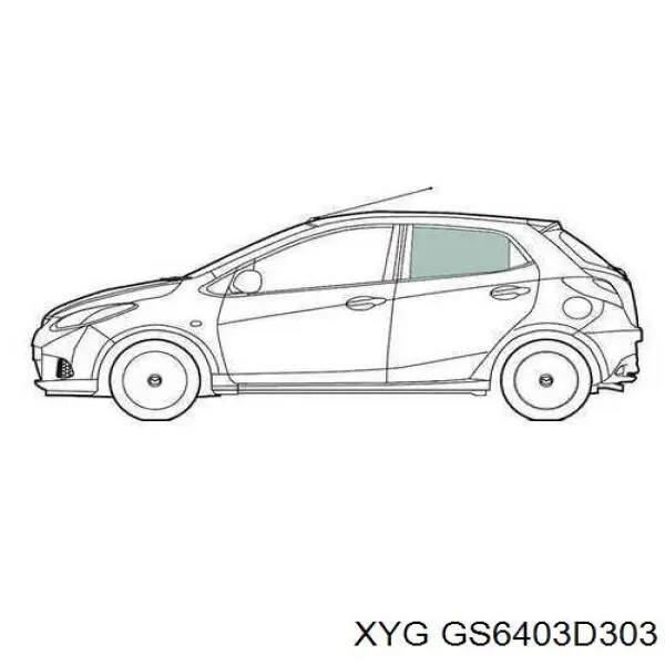 GS6403D303 XYG Стекло двери задней левой