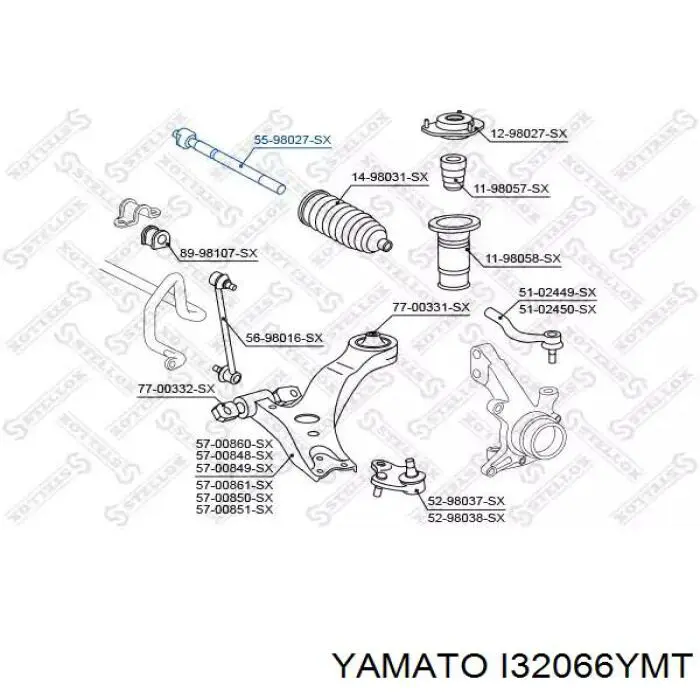 Тяга рулевая поперечная AYD 9502570