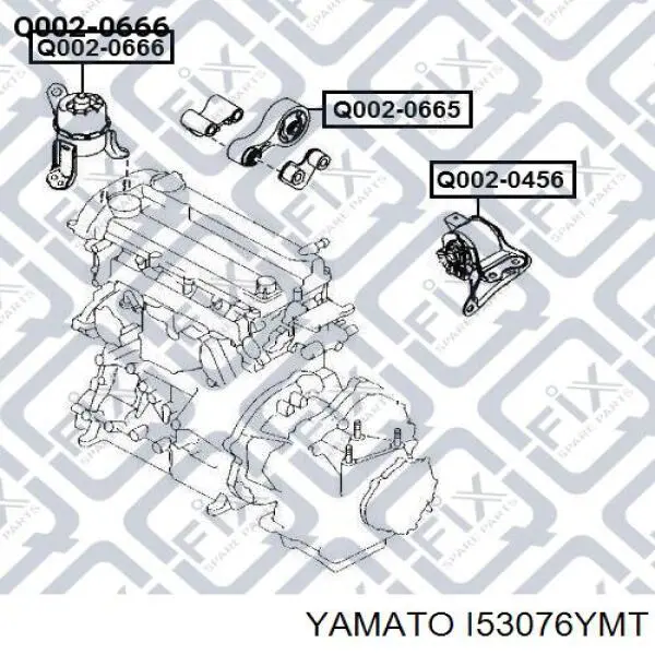 Подушка двигателя Yamato I53076YMT цена, от 37.93 USD