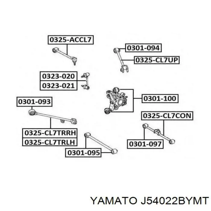 Купить J54022BYMT Yamato Сайлентблок верхнего рычага