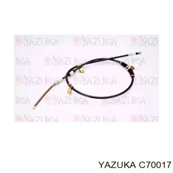 C70017 Yazuka трос ручного тормоза задний левый