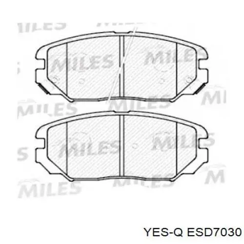 Колодки тормозные передние дисковые YES-Q ESD7030