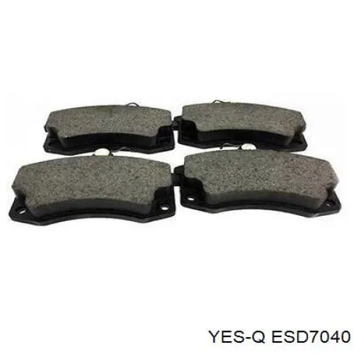 Колодки тормозные передние дисковые YES-Q ESD7040