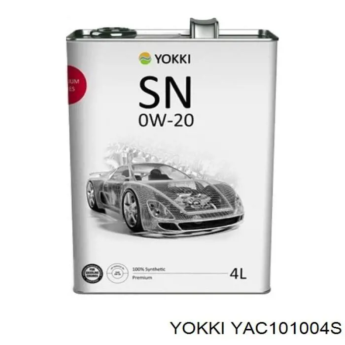 Моторное масло Yokki SN/GF-5 0W-20 Синтетическое 4л (YAC101004S)