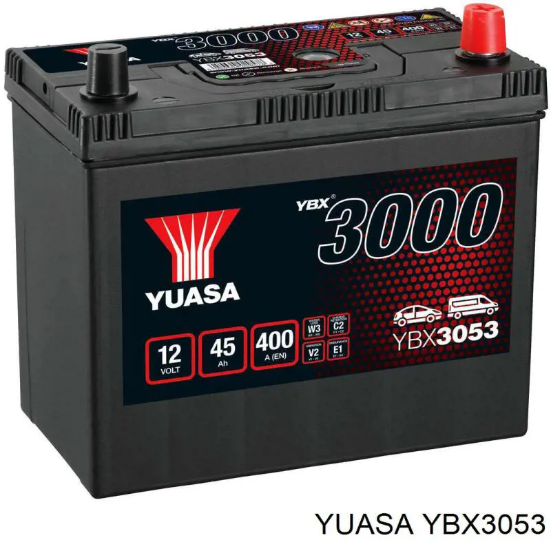 YBX3053 YUASA Batería original y equivalente