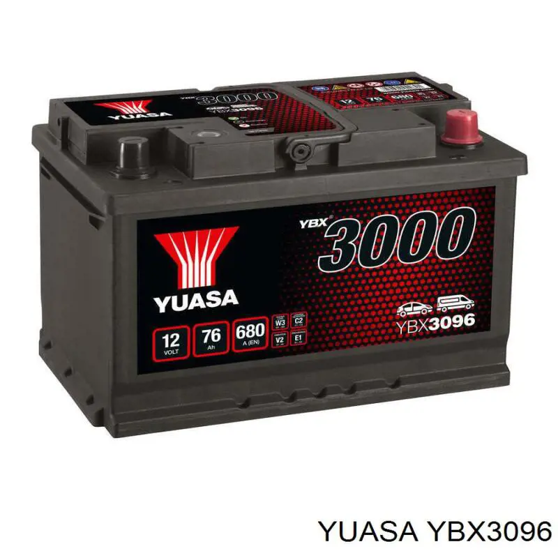 YBX3096 Yuasa bateria recarregável (pilha)
