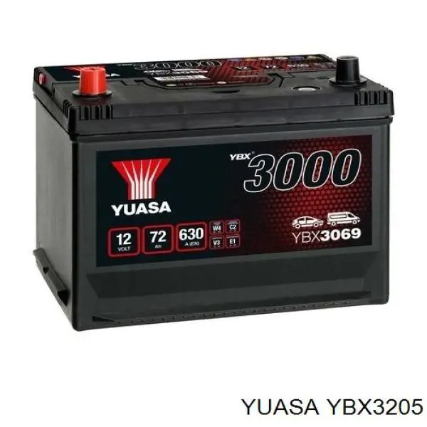 YBX3205 Yuasa Аккумуляторная батарея