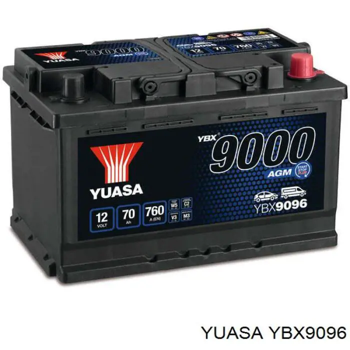 YBX9096 YUASA Batería original y equivalente