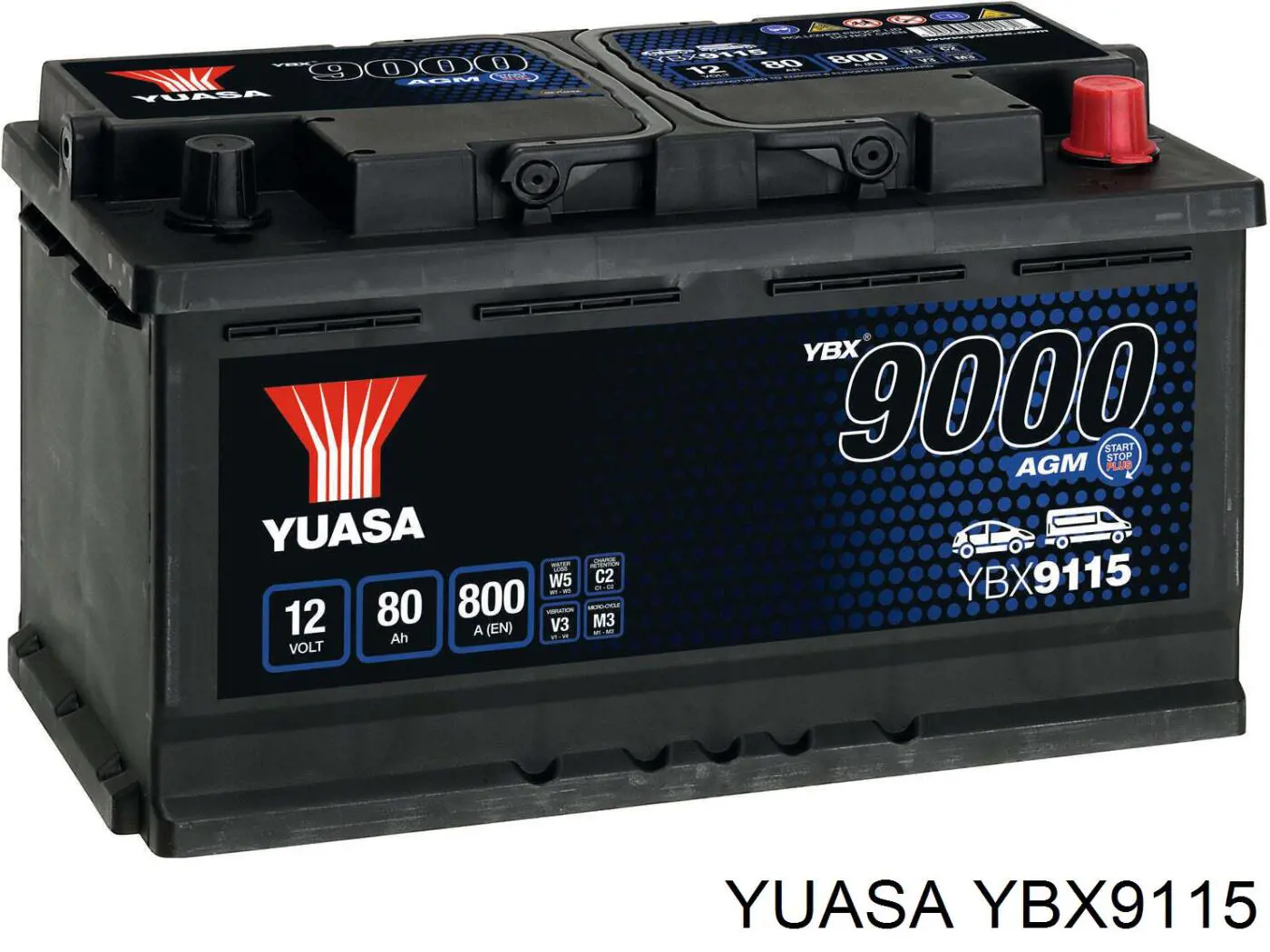 YBX9115 Yuasa bateria recarregável (pilha)