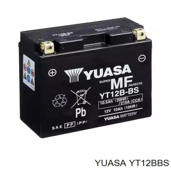 Аккумулятор Yuasa Maintenance Free 10 А/ч 12 В B00 YT12BBS