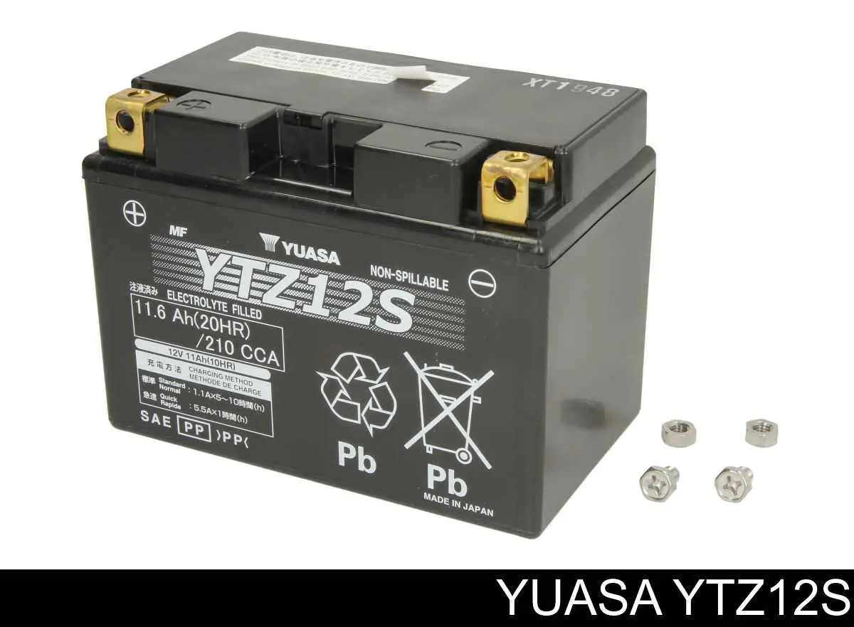 Аккумулятор Yuasa High Performance Maintenance Free 11 А/ч 12 В B00 YTZ12S