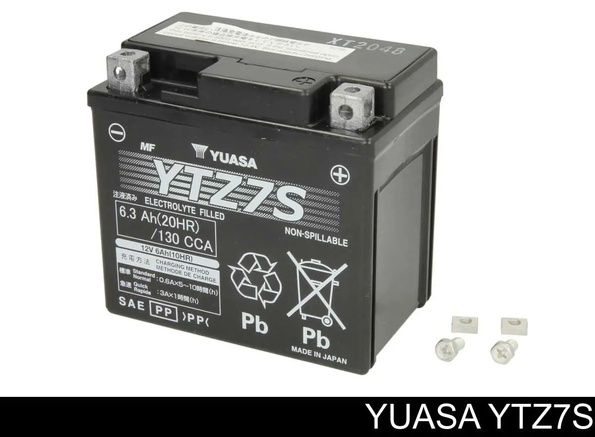 YTZ7S Yuasa bateria recarregável (pilha)