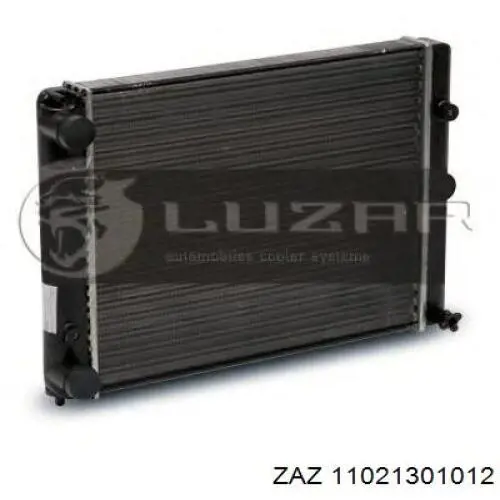 Радиатор охлаждения двигателя на ЗАЗ Таврия  1102 