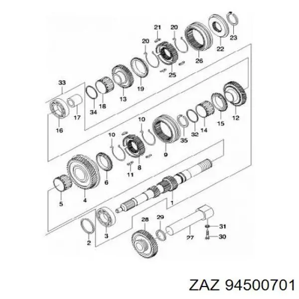 Купить 94500701 ZAZ Болт кронштейна подушки двигателя