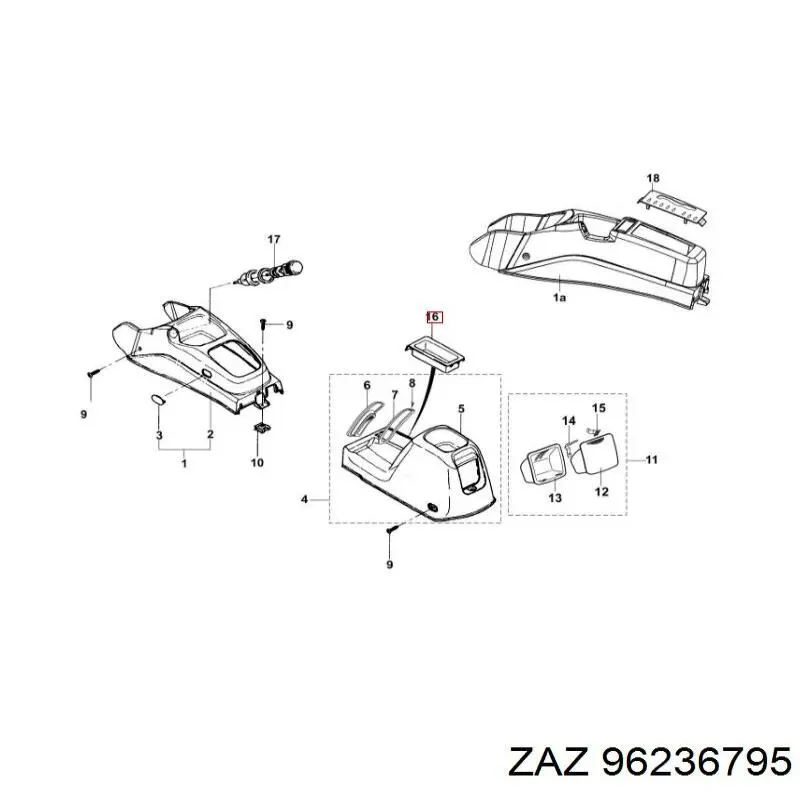 Заглушка передней консоли боковая General Motors 96236795 цена, от 0.11 USD
