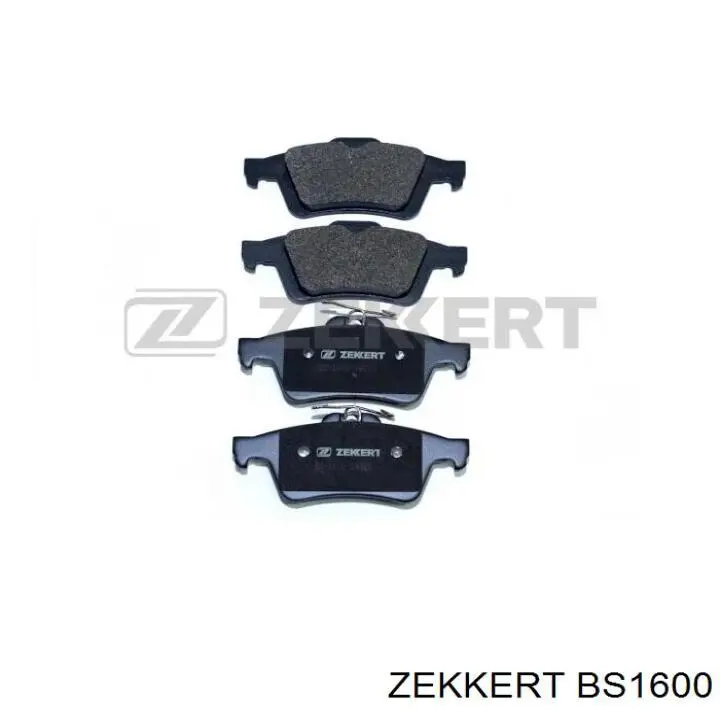 BS1600 Zekkert колодки тормозные задние дисковые