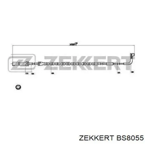 BS8055 Zekkert датчик износа тормозных колодок задний