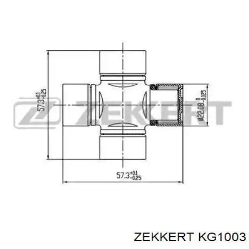 Kg 1003 Zekkert Krestovina Kardannogo Vala Zadnego