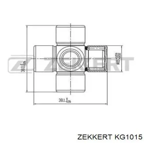 KG1015 Zekkert крестовина рулевого механизма