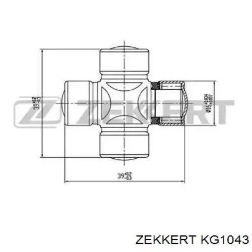 KG1043 Zekkert крестовина рулевого механизма