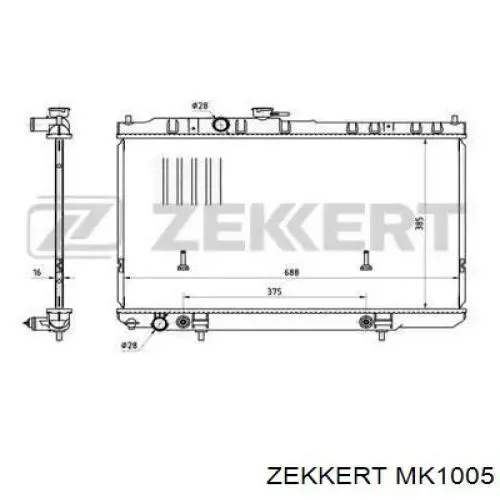 Радиатор MK1005 Zekkert