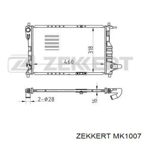 MK1007 Zekkert радиатор