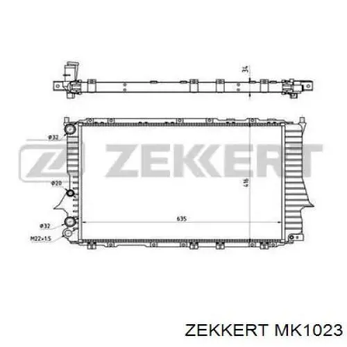 Радиатор MK1023 Zekkert