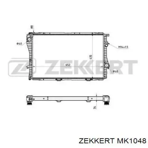 Опора амортизатора переднего правого MK1048 Zekkert