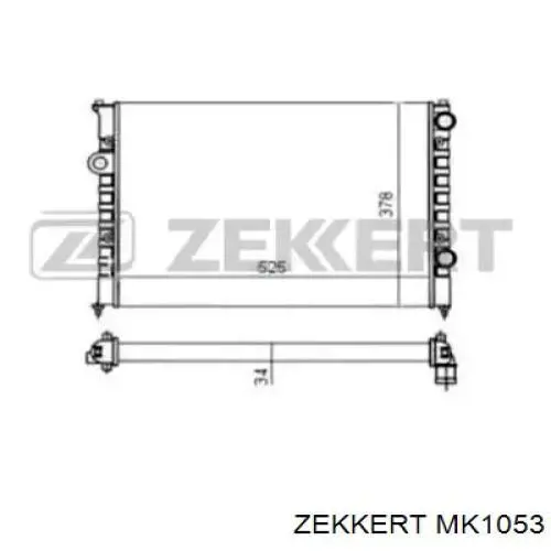 MK1053 Zekkert радиатор