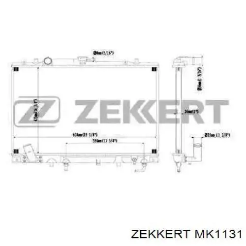 Радиатор MK1131 Zekkert