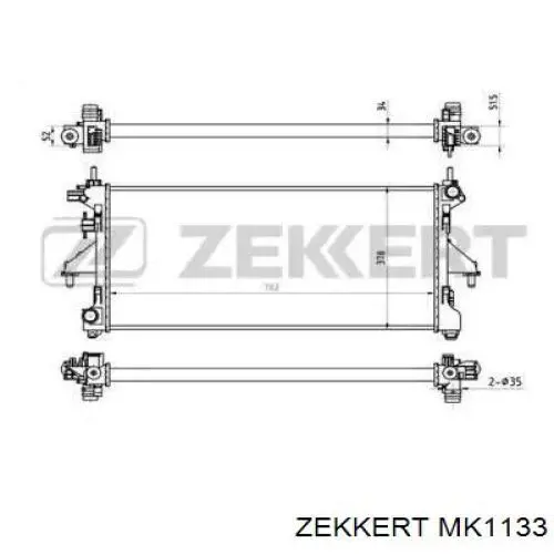 Радиатор MK1133 Zekkert