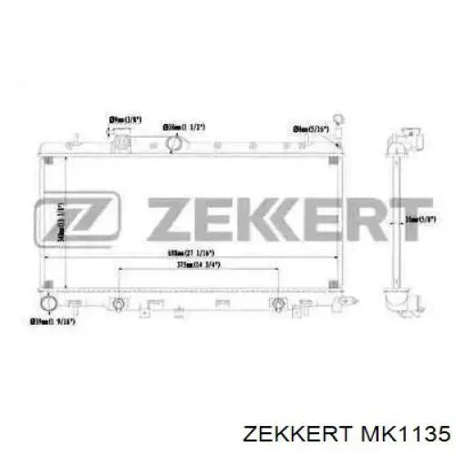 MK1135 Zekkert радиатор