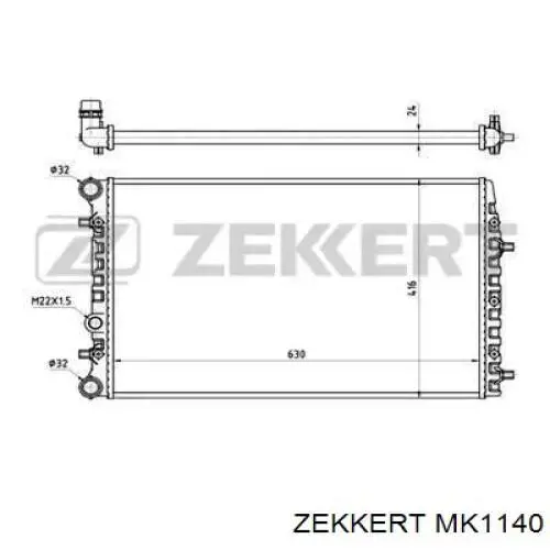 Радиатор MK1140 Zekkert