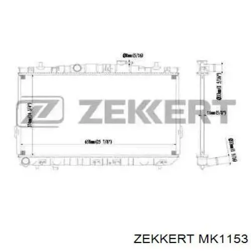 MK1153 Zekkert radiador de esfriamento de motor