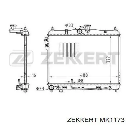 MK1173 Zekkert радиатор