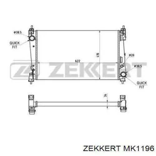 Радиатор MK1196 Zekkert