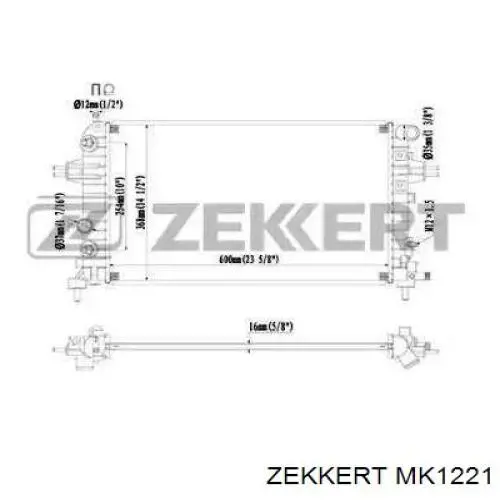 Радиатор MK1221 Zekkert