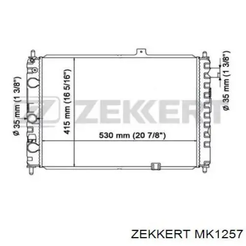 MK1257 Zekkert радиатор