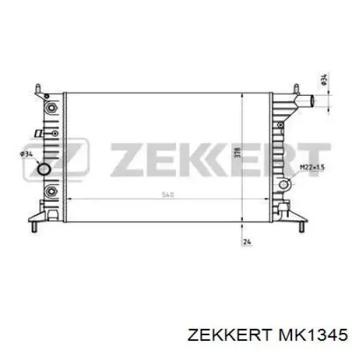 Радиатор MK1345 Zekkert