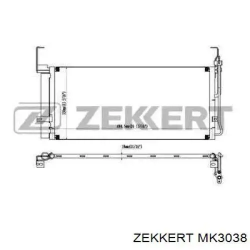 MK3038 Zekkert радиатор кондиционера