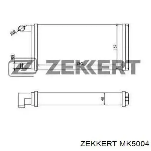 MK5004 Zekkert радиатор печки