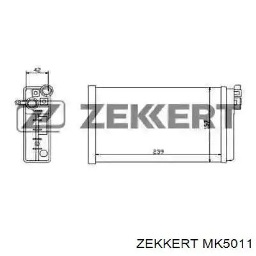 MK5011 Zekkert радиатор печки
