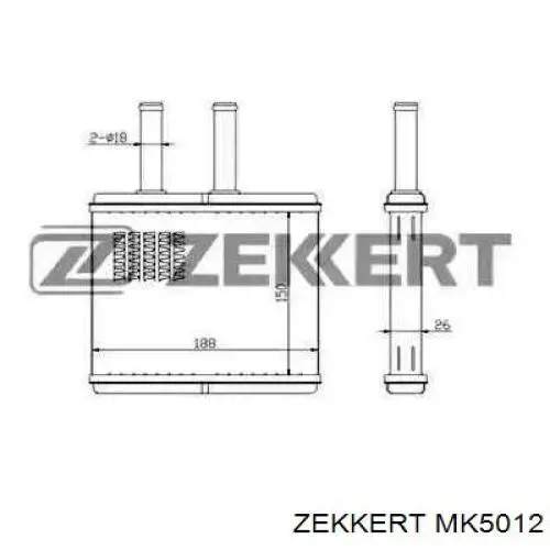 MK5012 Zekkert радиатор печки