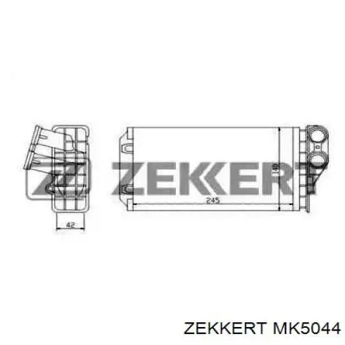 Радиатор печки MK5044 Zekkert