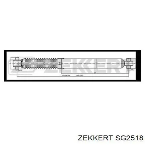 Амортизатор задний SG2518 Zekkert