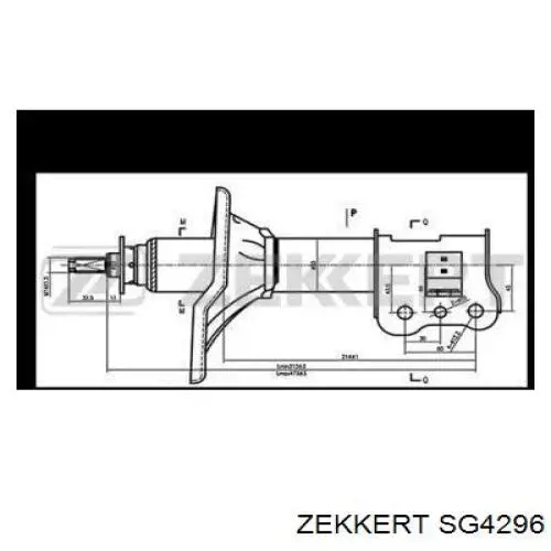 Амортизатор передний правый SG4296 Zekkert