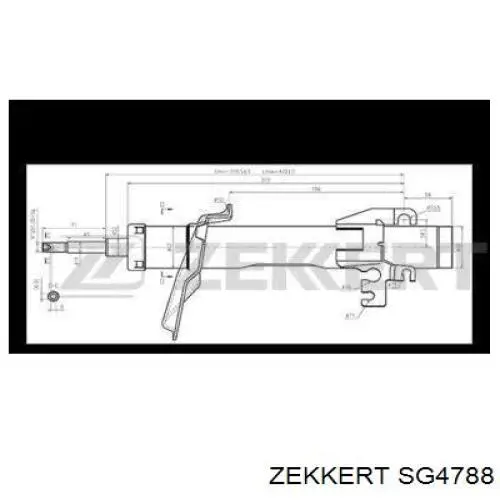 Амортизатор передний левый SG4788 Zekkert