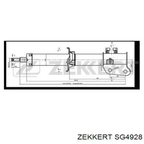 Амортизатор передний левый SG4928 Zekkert