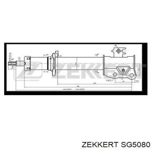 SG5080 Zekkert амортизатор передний