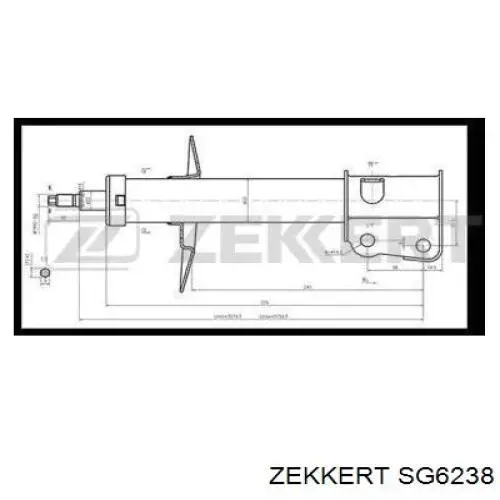 Амортизатор передний SG6238 Zekkert